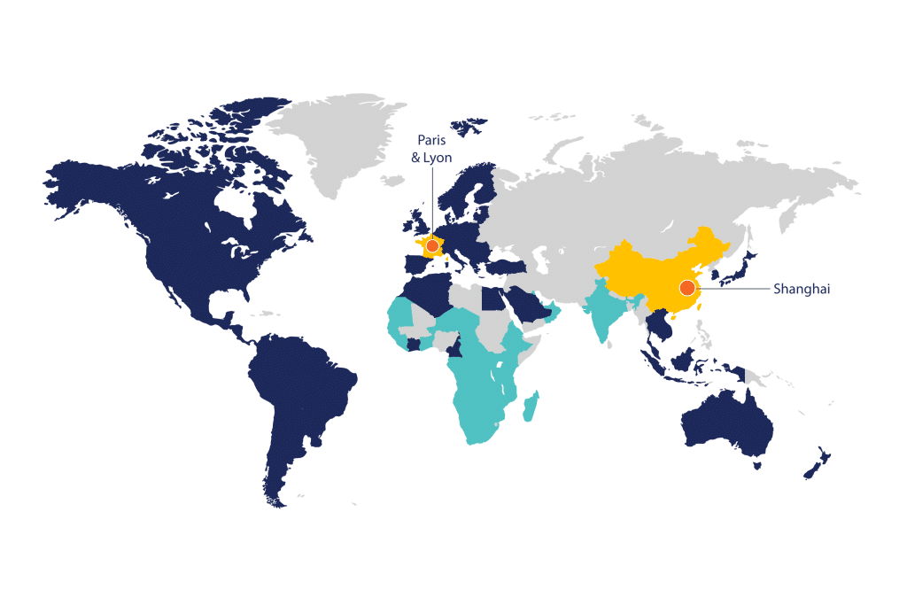 Étude marketing multi-pays : notre carte de présence