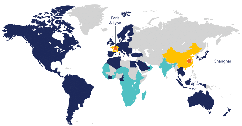 Étude marketing multi-pays : notre carte de présence