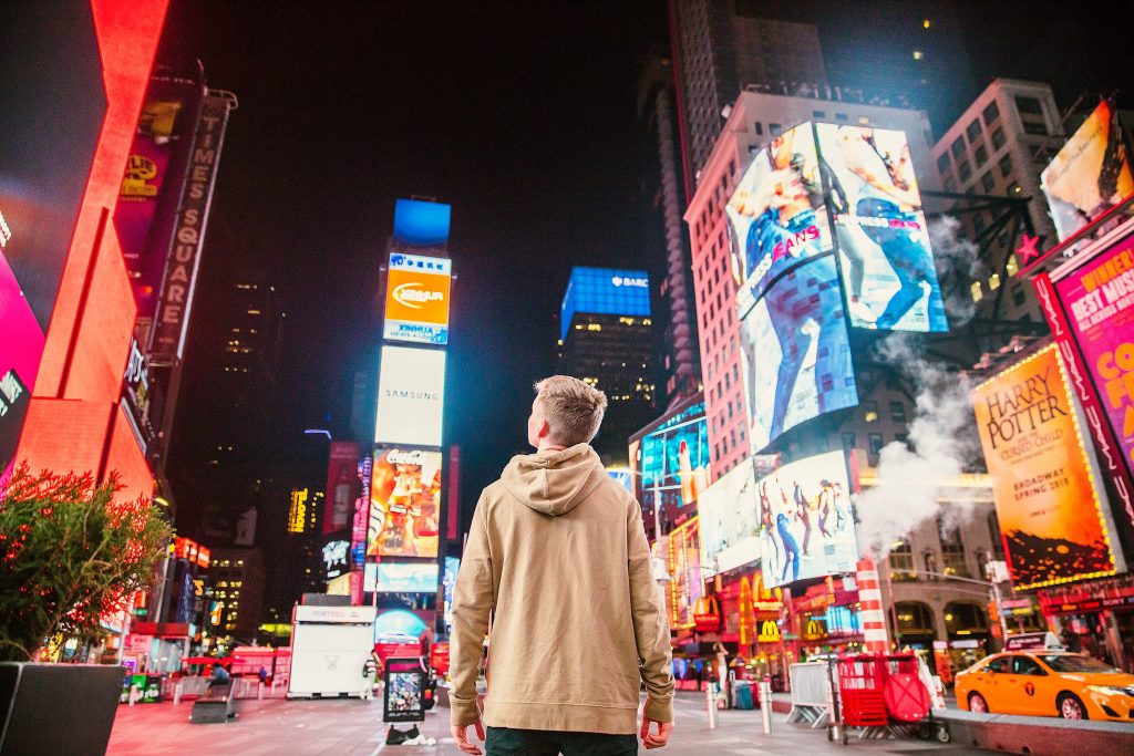Publicité à Time Square